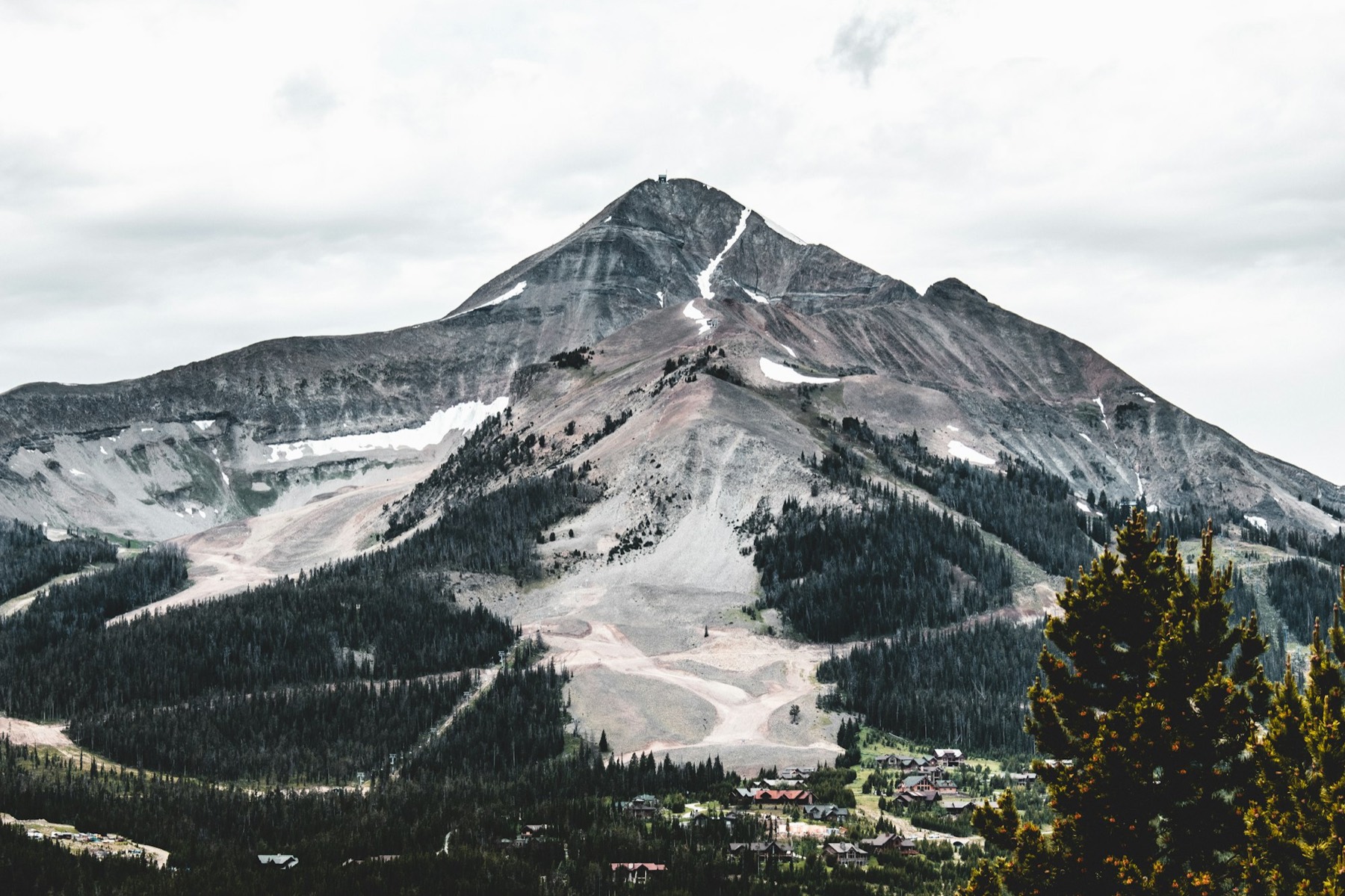 Lone Peak above Big Sky, Montana